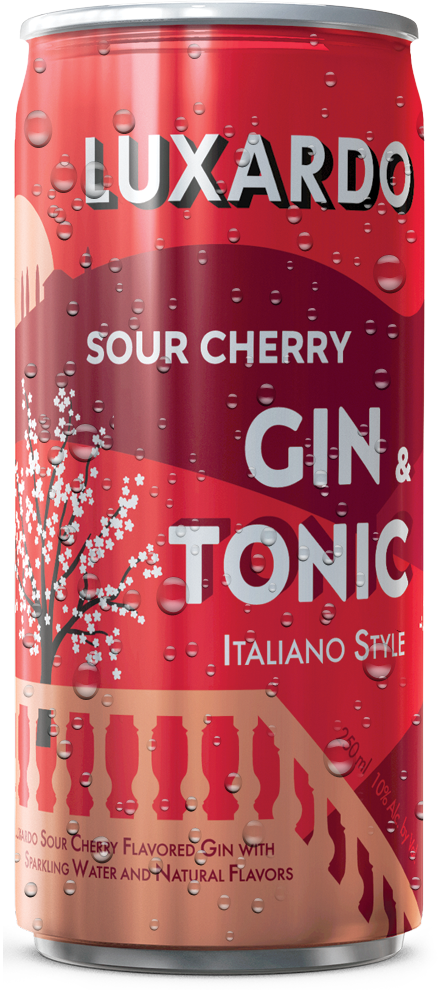 Sour Cherry Gin and Tonic Can